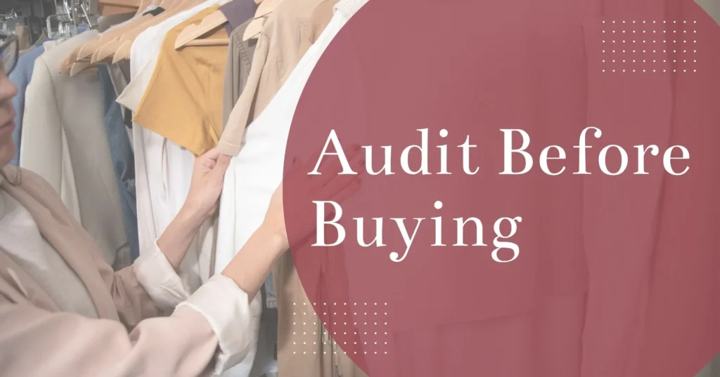 Start With Your Wardrobe Before You Shop